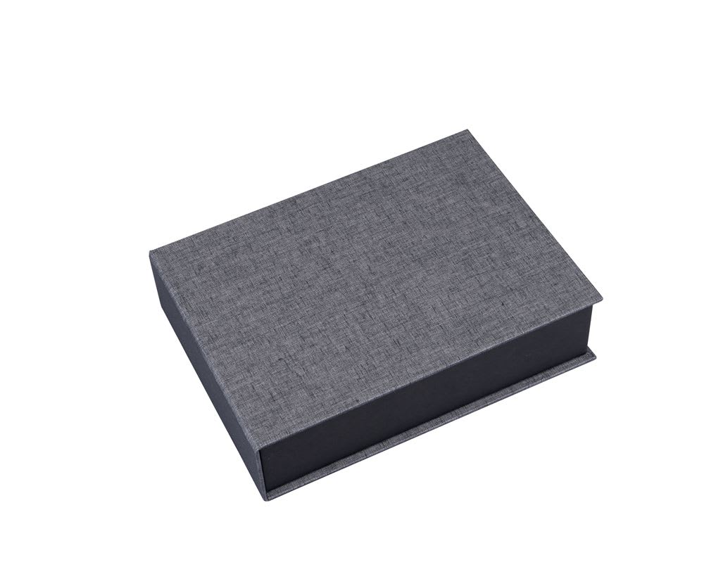 Caja Tela/Papel - A5 - Gris Oscuro1