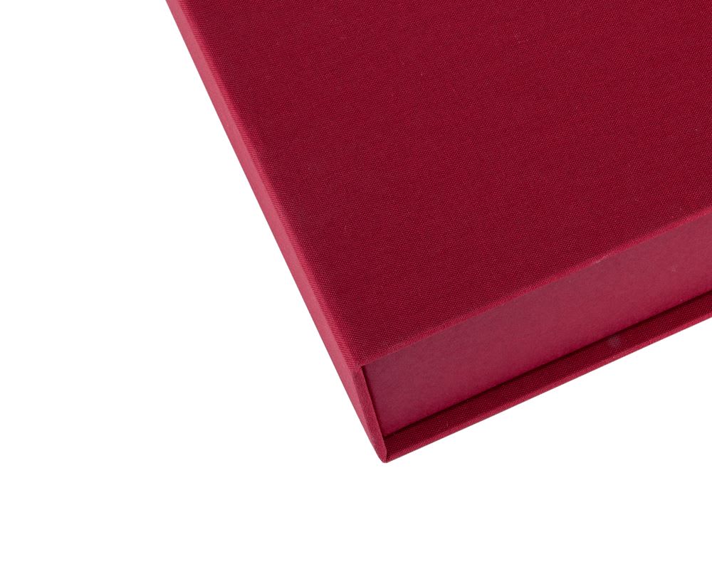 Caja Tela/Papel - A5 - Rojo Rosa2