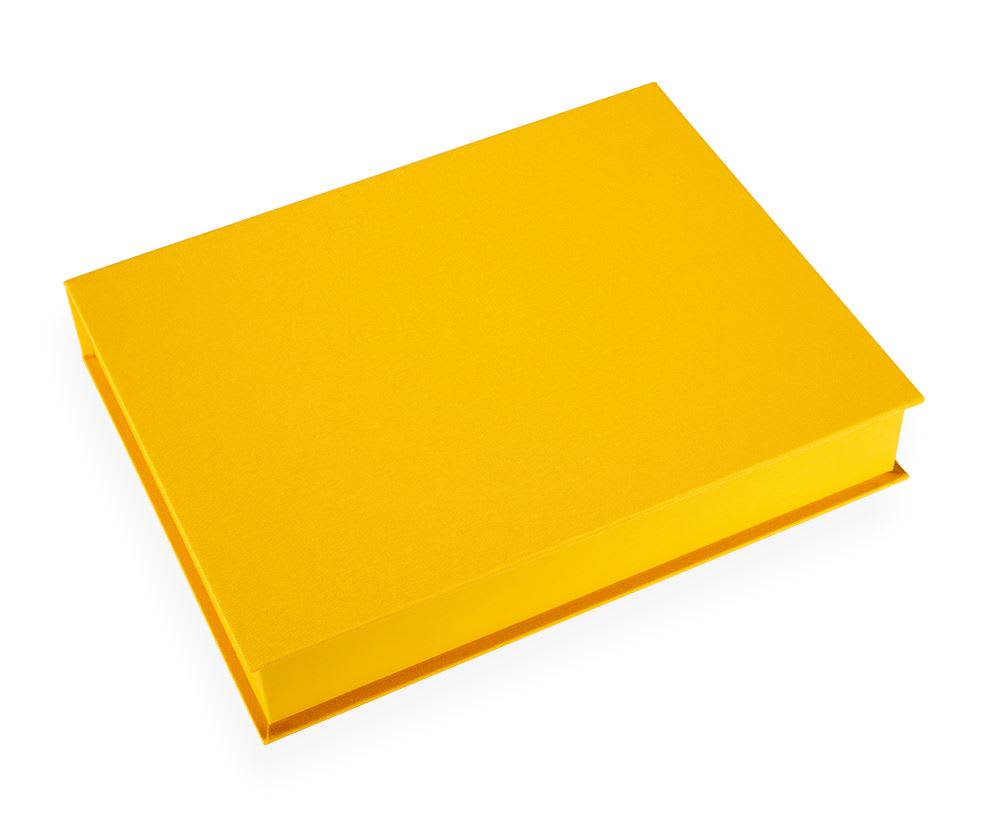Caja Tela/Papel - A4 - Amarillo1