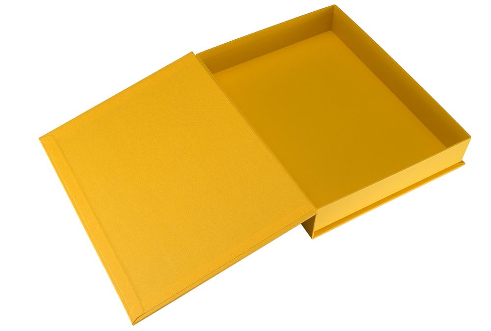 Caja Tela/Papel - A4 - Amarillo2
