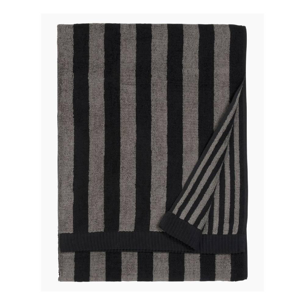 Toalla de Baño - Kaksi Raitaa - Negro/gris1