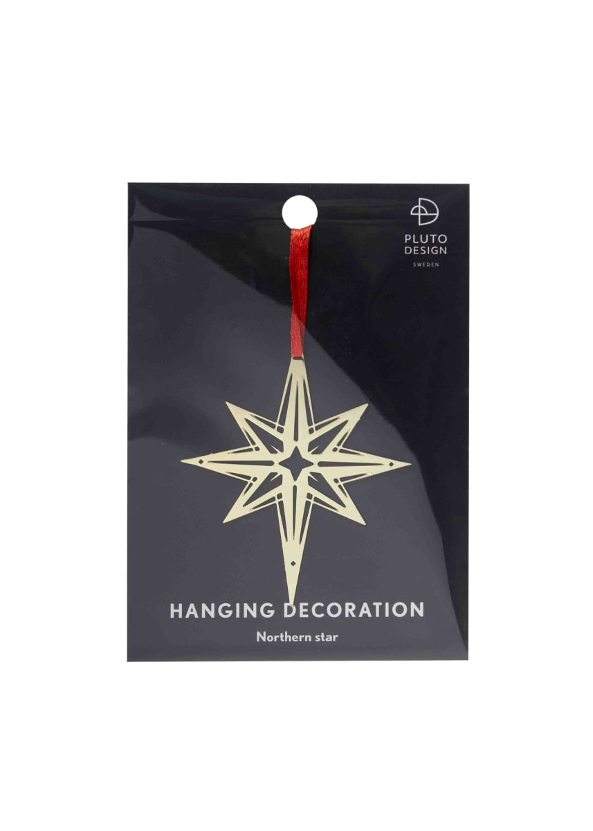 Adorno de Navidad - Estrella del Norte Dorado2