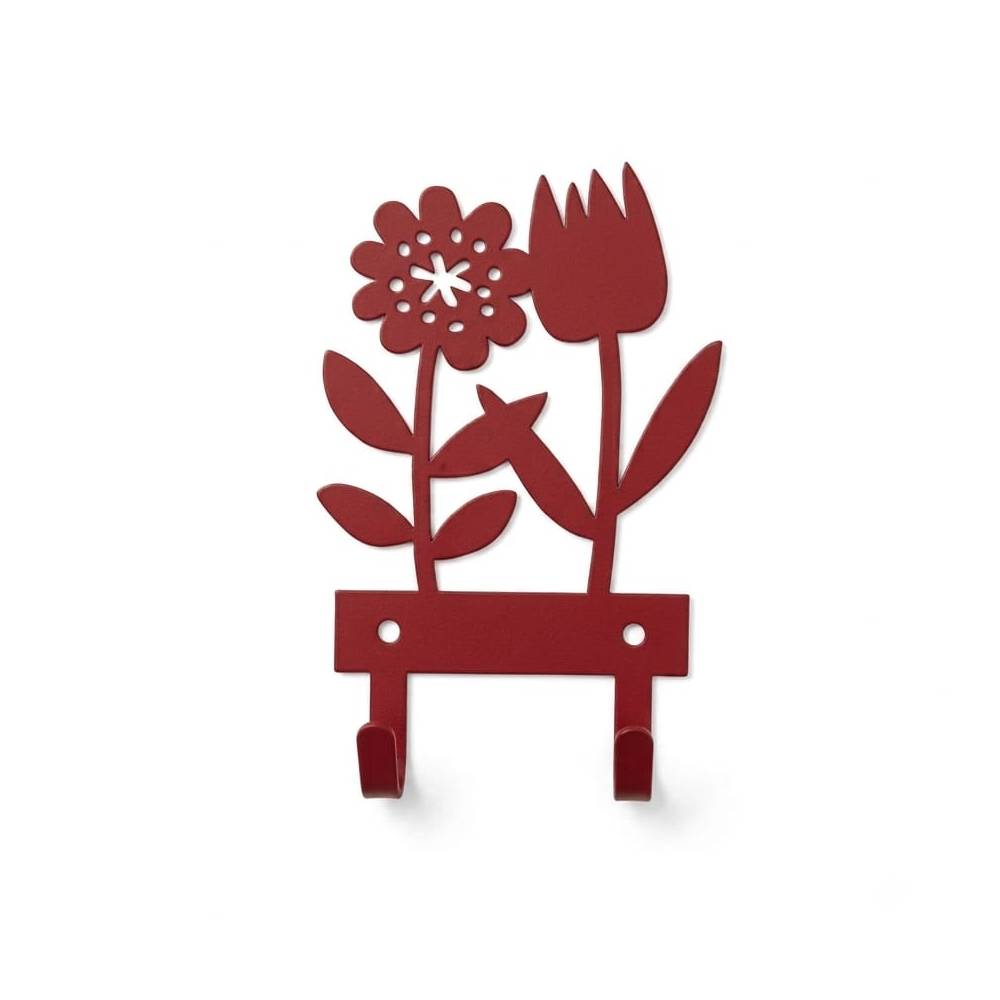 Colgador - Flor de primavera - Roja2