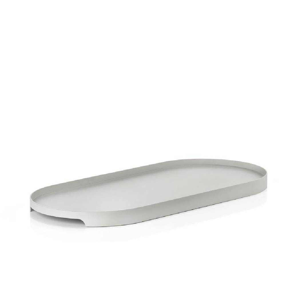 Bandeja Singles - 16 cm Ovalada - Gris Claro4