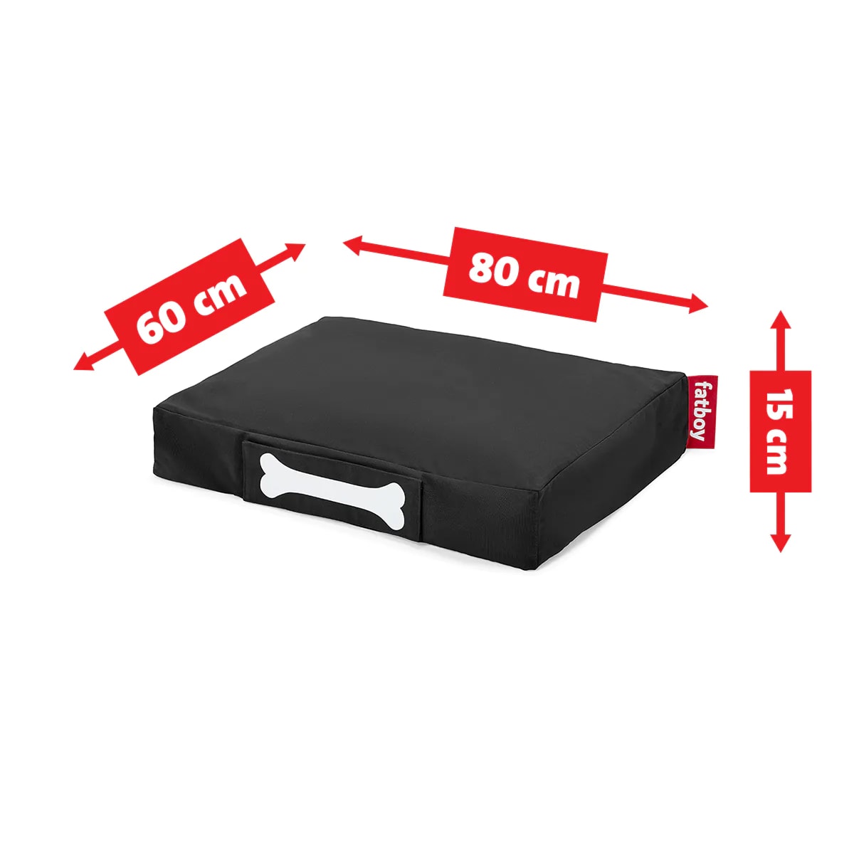 Cama de Perro Fatboy Doggielounge Small Stonewash Black2
