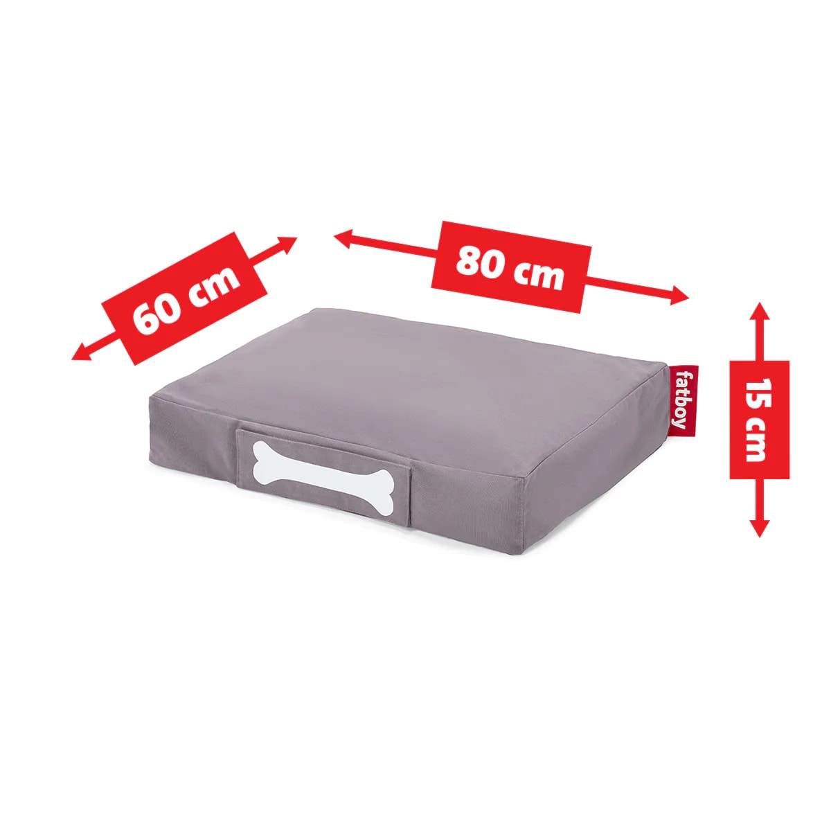Cama de Perro Fatboy Doggielounge Small Stonewash Grey3