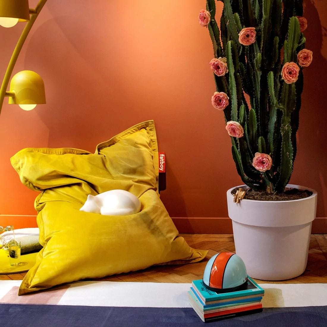 Pouf Fatboy Original Slim Velvet - Recycled Gold Honey2