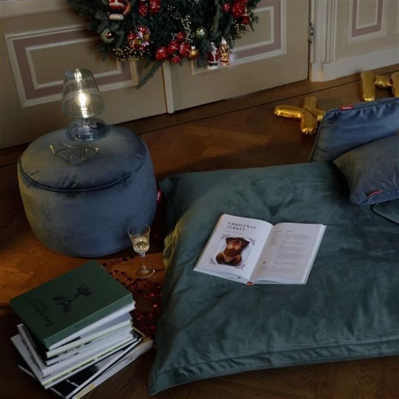 Pouf Fatboy Original Slim Velvet - Recycled Petrol3
