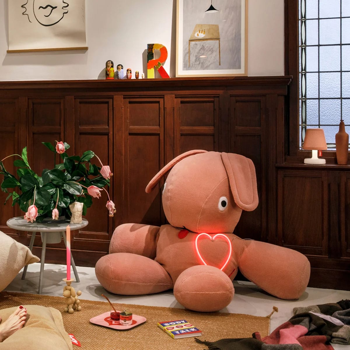 Cojín Fatboy Conejo co9 XS Teddy Cheeky Pink - Rosado2