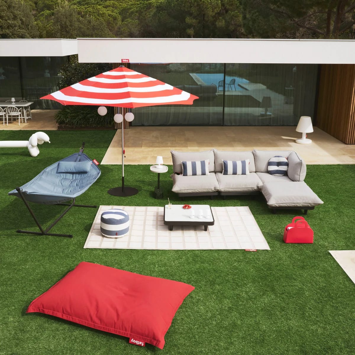 Sofá Fatboy Exterior Paletti Set Large - Rock grey5