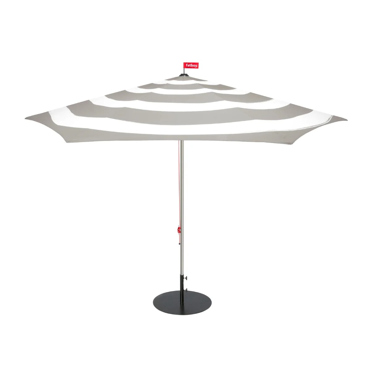 Sombrilla - Quitasol Fatboy Stripesol Light Grey + Base Black1