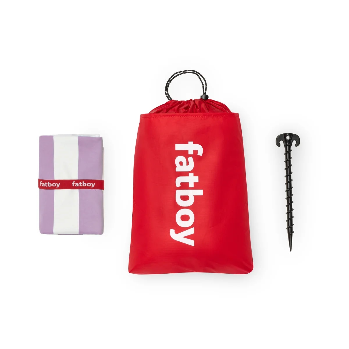 Set Fatboy de Toalla de Playa y Cojin - Beach Baggy - Lilac - Purpura2