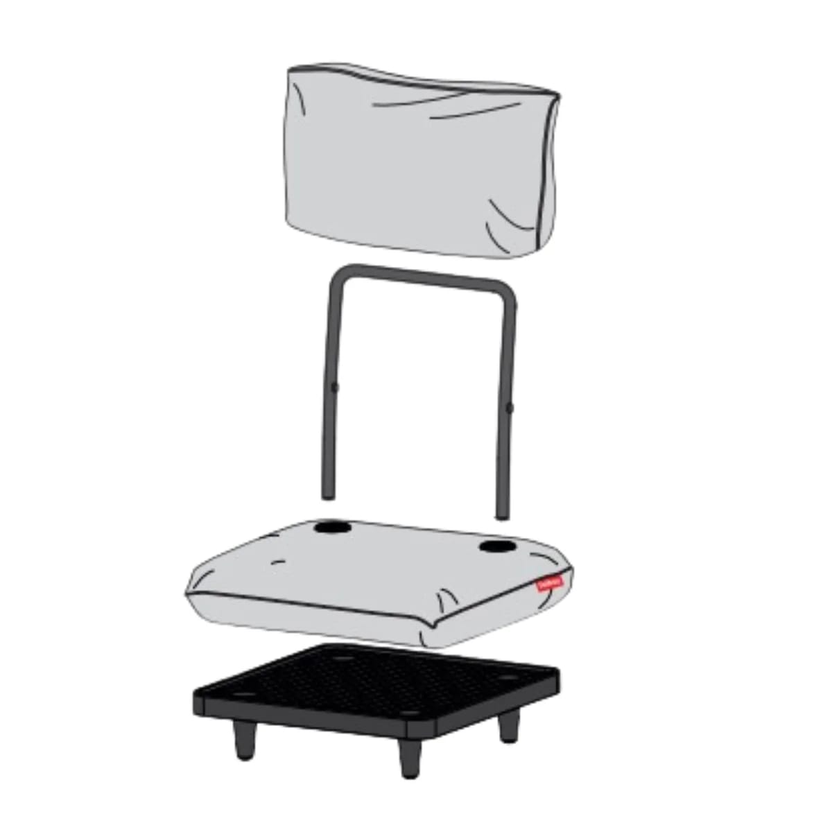 Sofá Fatboy Exterior Paletti / Reposera - Rock Grey6