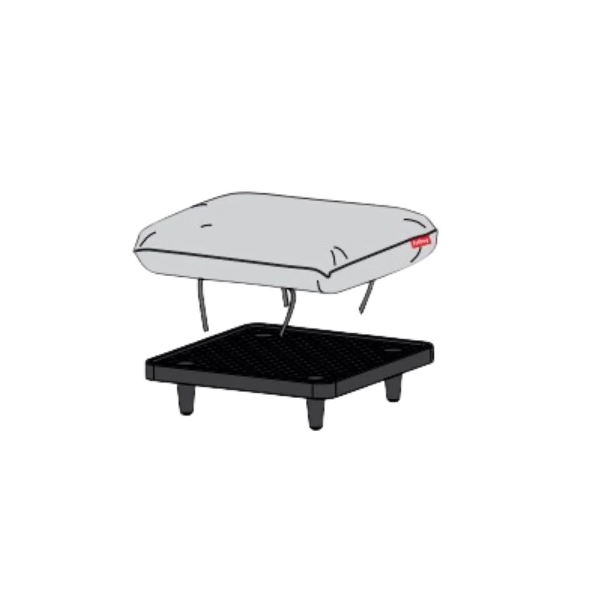Sofá Fatboy Exterior Paletti / Reposera - Rock Grey7