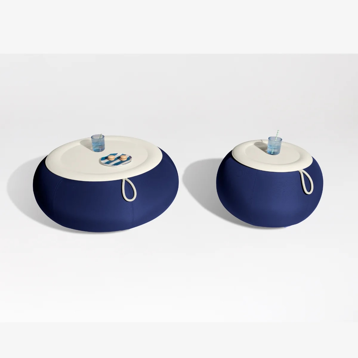 Mesa Fatboy de Centro Exterior - Dumpty Outdoor Yves Blue - Azul4