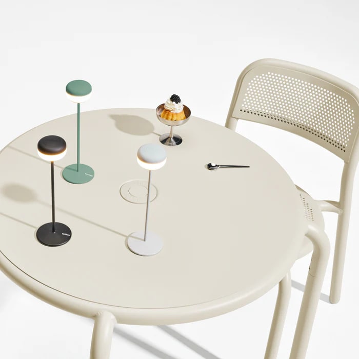 Lámpara Fatboy de Mesa Cheerio Sage - Jet Blue - Azul Claro3
