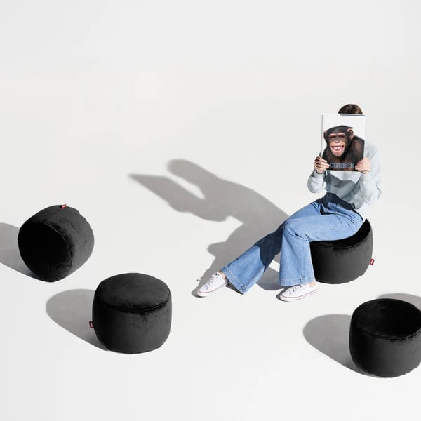 Pouf Fatboy Point Velvet - Recycled Black2