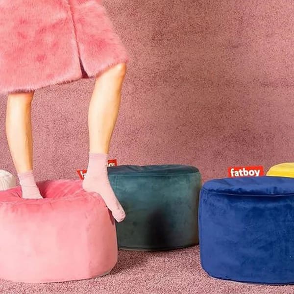 Pouf Fatboy Point Velvet - Recycled Rose Quartz4