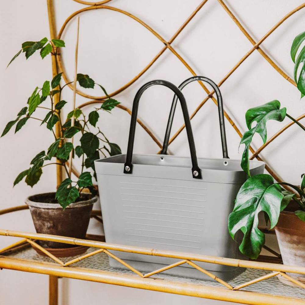 Bolso Hinza Green Plastic - Pequeño - Gris Claro2