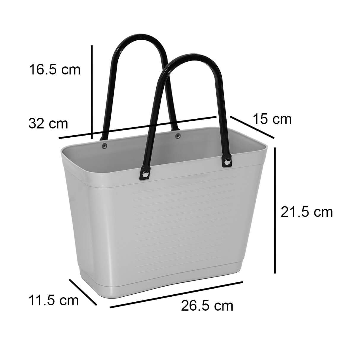 Bolso Hinza Green Plastic - Pequeño - Gris Claro8