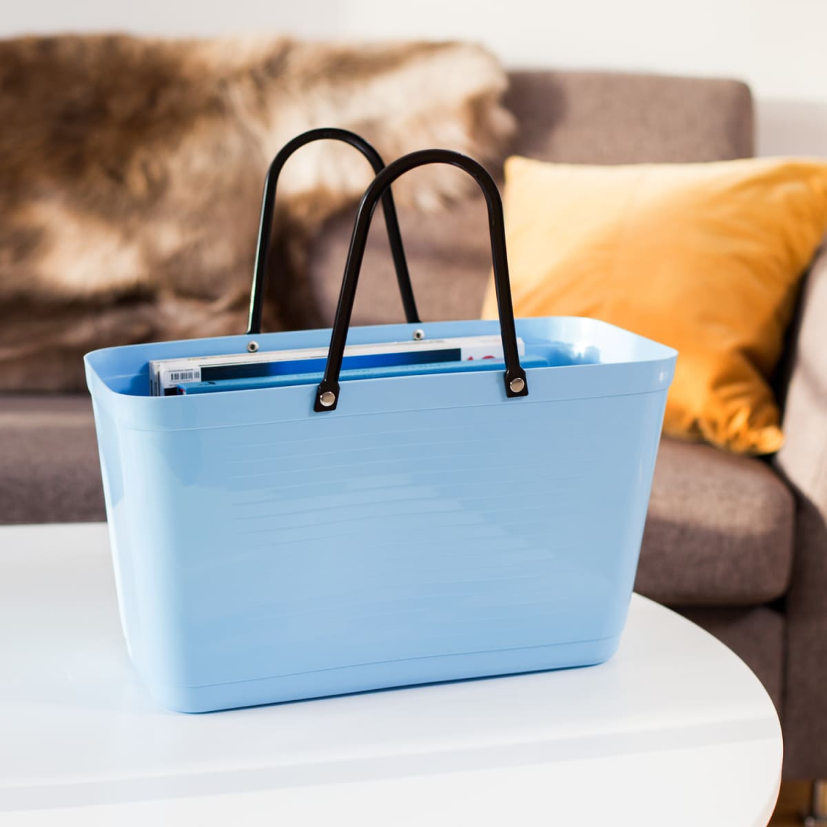 Bolso Hinza Green Plastic - Grande - Azul Claro -3