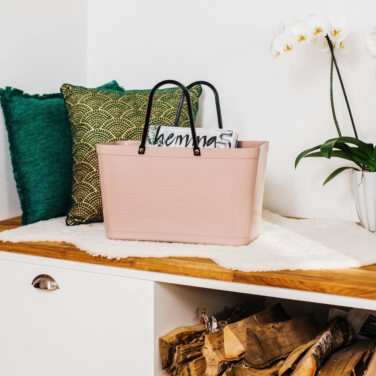 Bolso Hinza Green Plastic - Grande - Nougat2