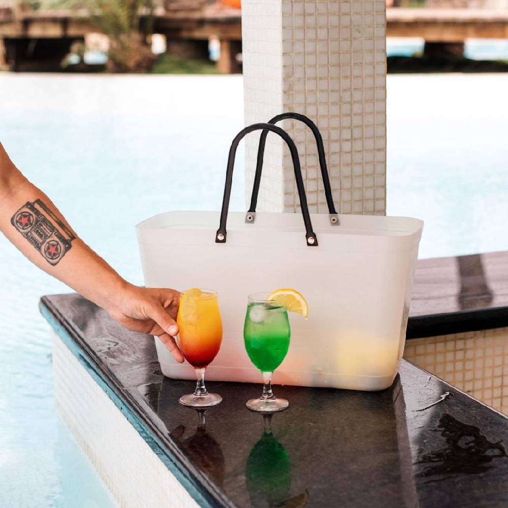 Bolso Hinza Green Plastic - Grande - Transparente2