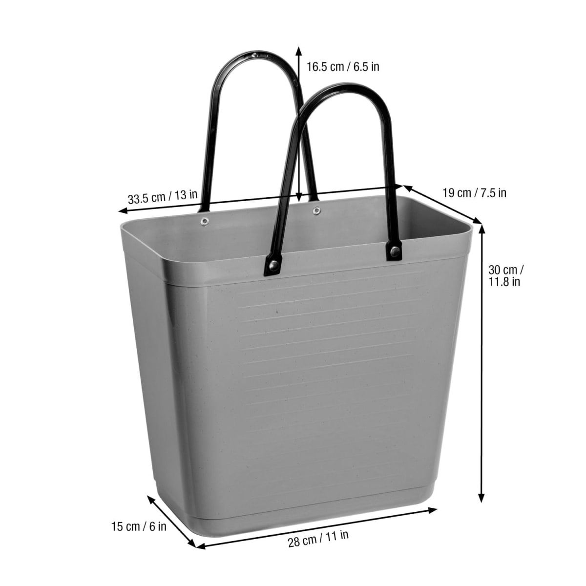 Bolso Hinza Plastico Reciclado - Alto - Negro3