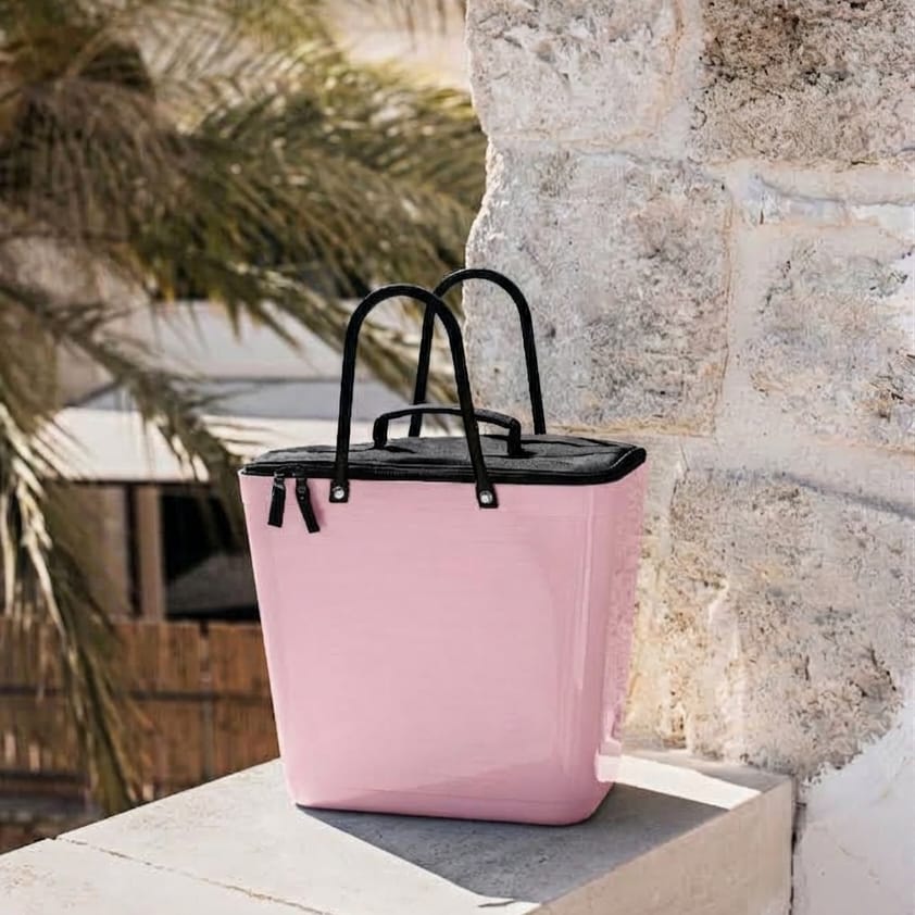 Hinza Bag Tall Rosado + Cooler Negro1