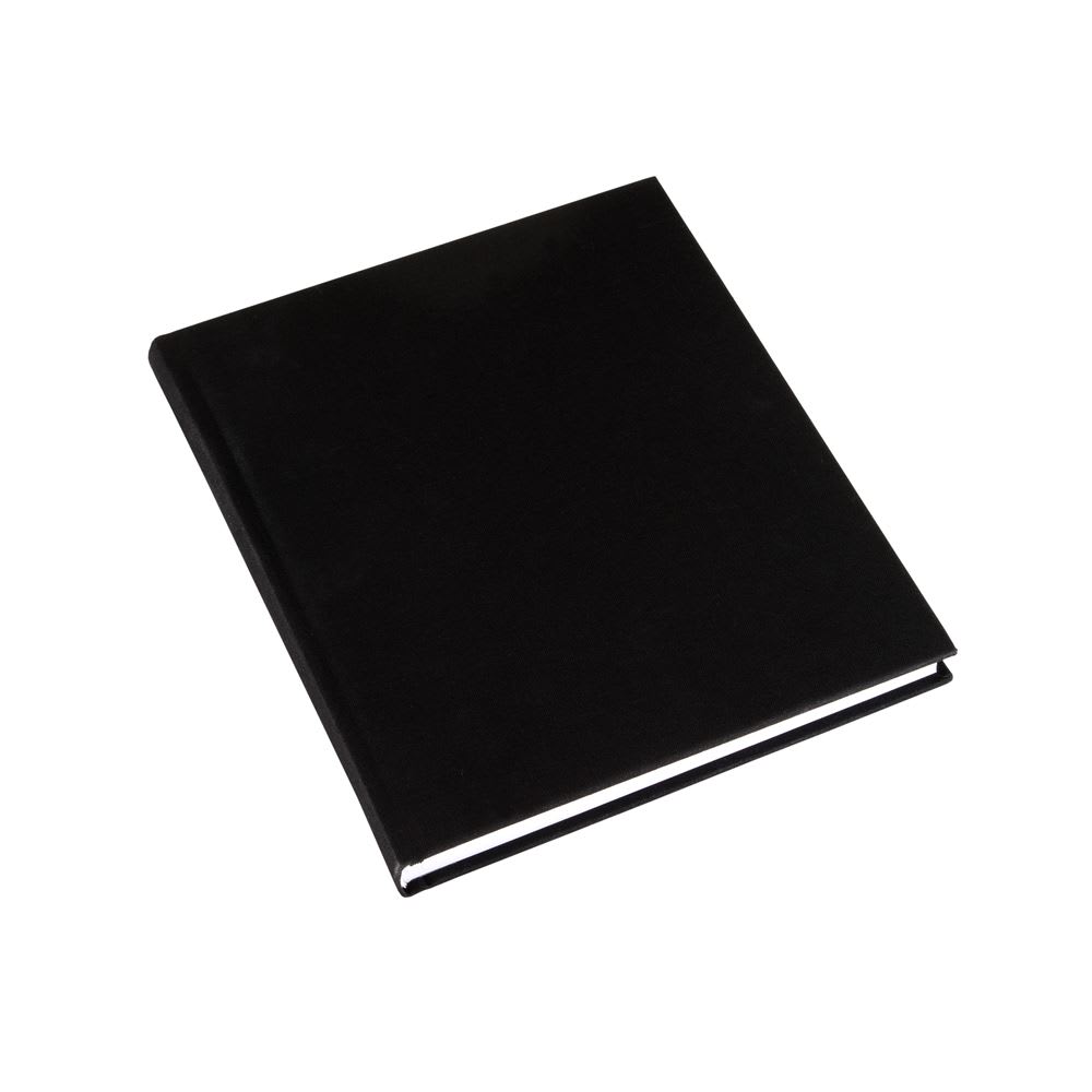 CUADERNO DE TAPA DURA - 17x20 cm - Sin Linea - Negro1