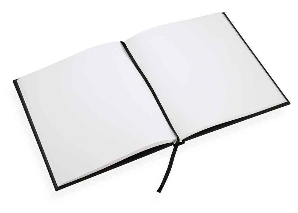 CUADERNO DE TAPA DURA - 17x20 cm - Sin Linea - Negro2