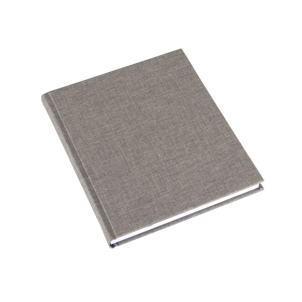 CUADERNO DE TAPA DURA - 17x20 cm - Sin Linea - Gris Claro1