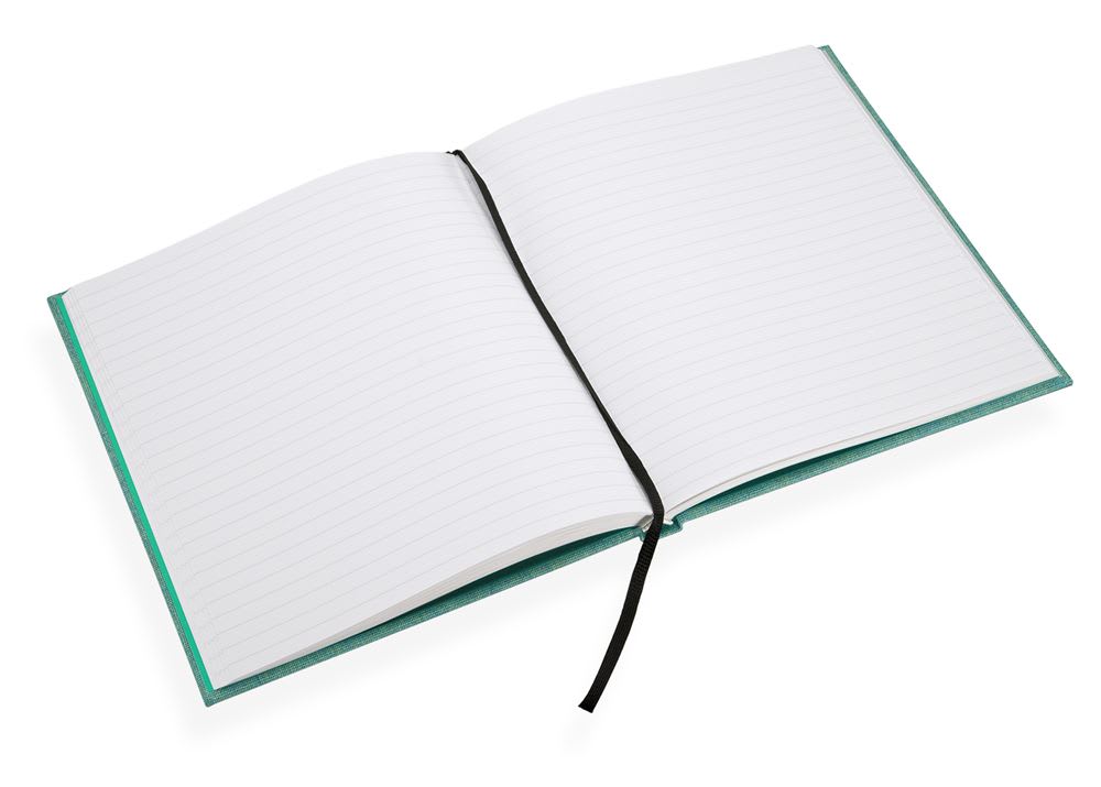 CUADERNO DE TAPA DURA - 17x20 cm - Con Linea - Turquesa.8