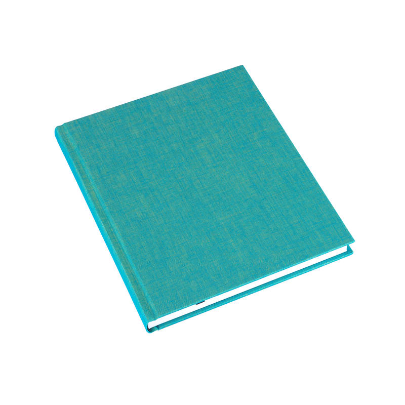 CUADERNO DE TAPA DURA - 17x20 cm - Con Linea - Turquesa.5
