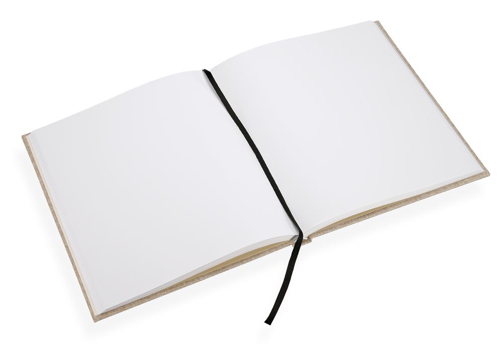 CUADERNO DE TAPA DURA - 17x20 cm - Sin Linea - Arena2