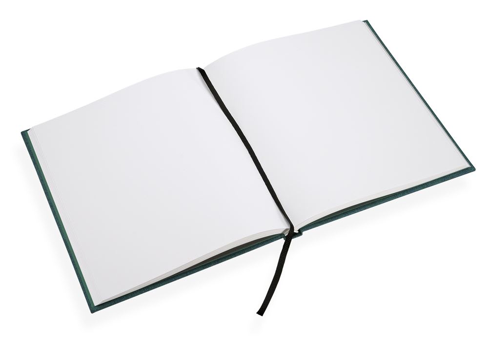 CUADERNO DE TAPA DURA - 17x20 cm - Sin Linea - Verde Esmeralda2