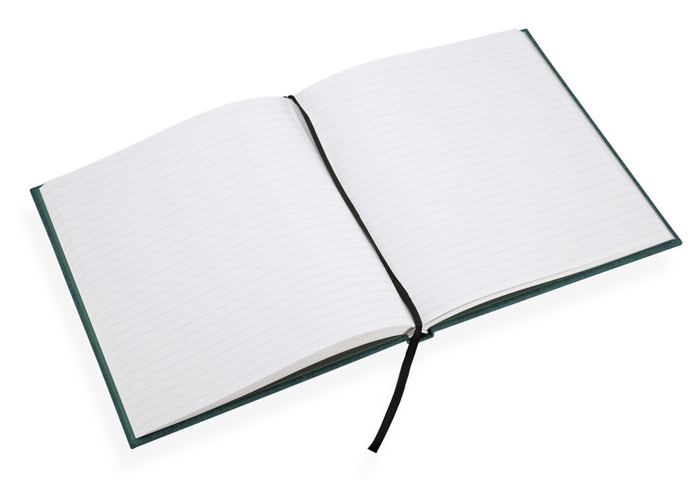 CUADERNO DE TAPA DURA - 17x20 cm - Con Linea - Verde Esmeralda2