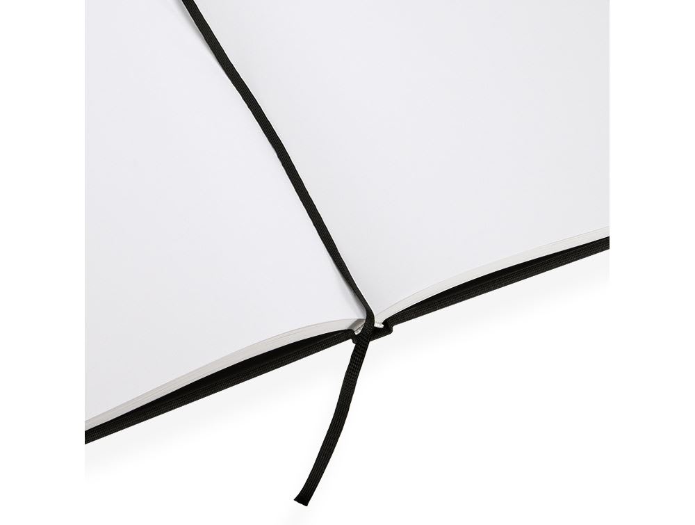 CUADERNO DE TAPA DURA - 21x24 cm - Sin Linea - Negro2