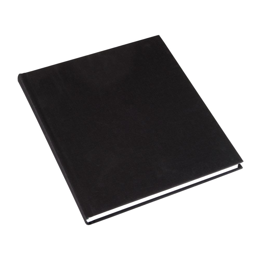 CUADERNO DE TAPA DURA - 21x24 cm - con Linea - Negro1