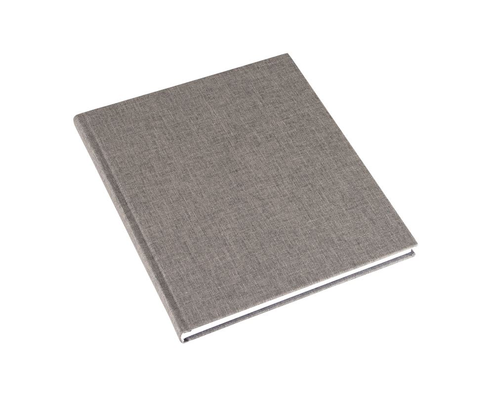 CUADERNO DE TAPA DURA - 21x24 cm - Sin Linea - Gris Claro1