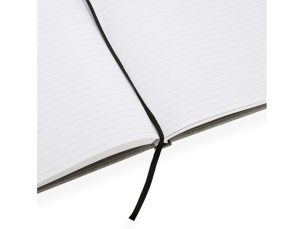 CUADERNO DE TAPA DURA - 21x24 cm - con Linea - Gris Claro2