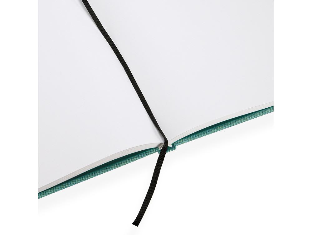 CUADERNO DE TAPA DURA - 21x24 cm - Sin Linea - Turquesa2