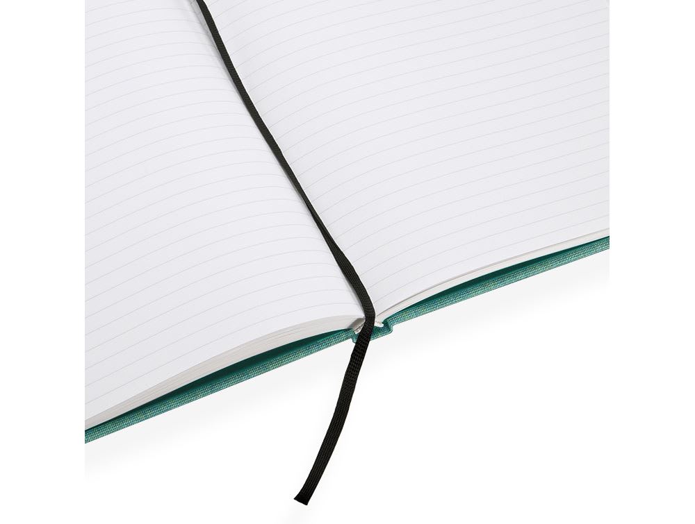 CUADERNO DE TAPA DURA - 21x24 cm - con Linea - Turquesa1