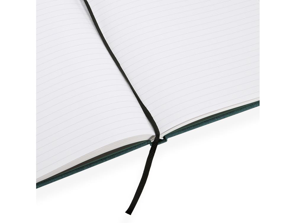 CUADERNO DE TAPA DURA - 21x24 cm - con Linea - Verde Esmeralda2