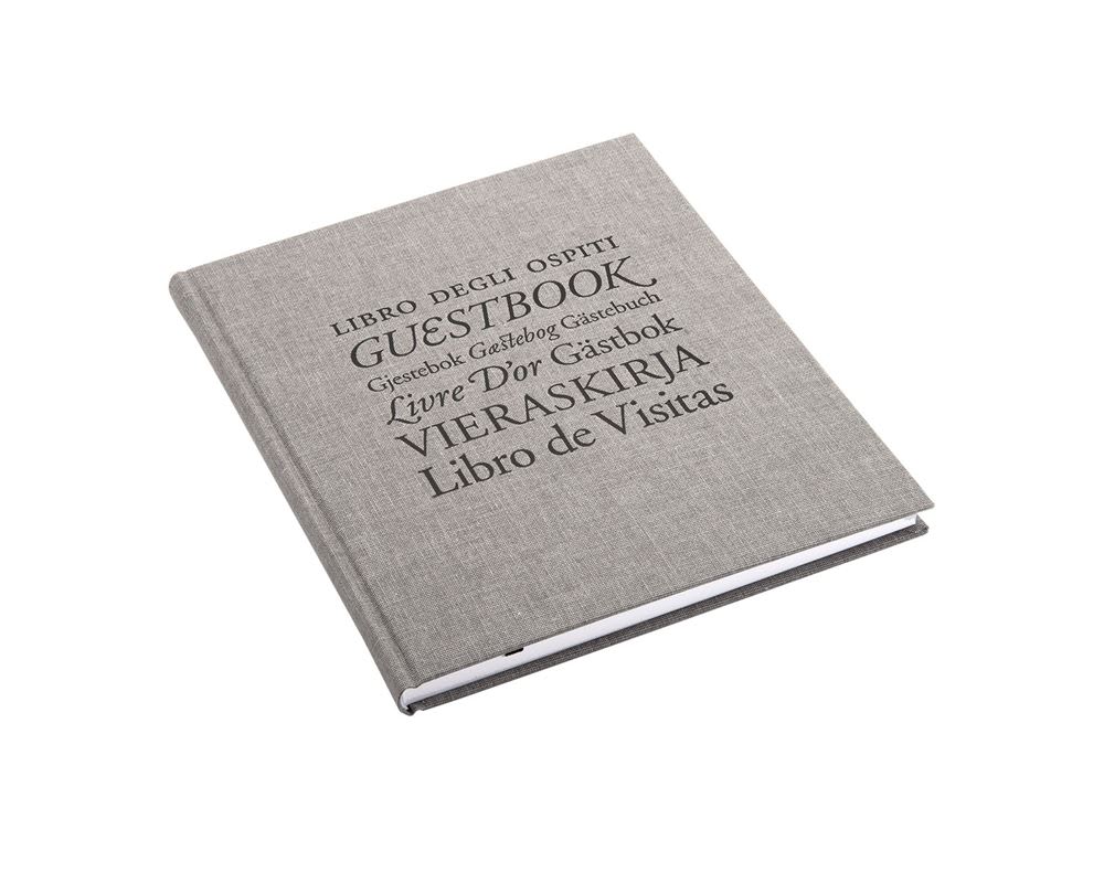 CUADERNO DE VISITA Guests&Friends - 21x24 cm - Gris1