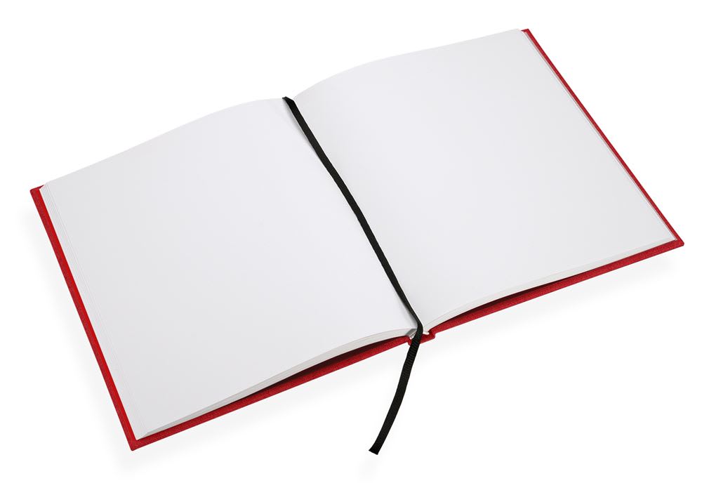 CUADERNO DE TAPA DURA - 17x20 cm - Sin Linea - Rojo Rosa2