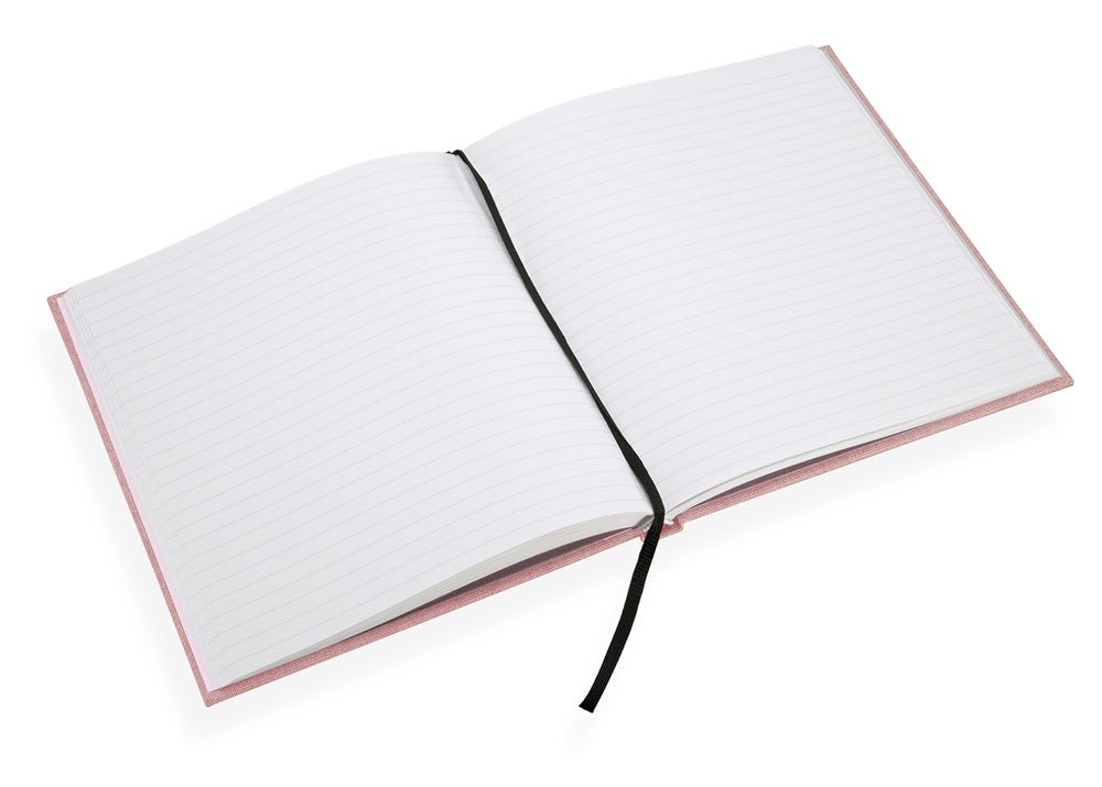 CUADERNO DE TAPA DURA - 17x20 cm - Con Linea - Rosado2