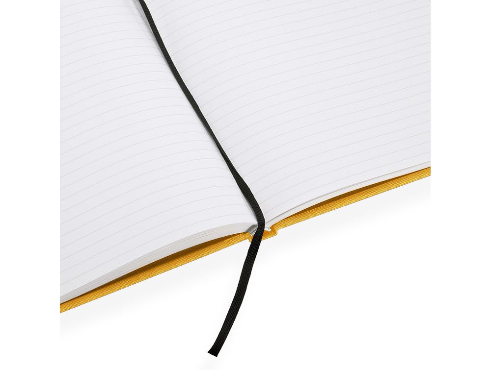 CUADERNO DE TAPA DURA - 21x24 cm - con Linea - Amarillo2