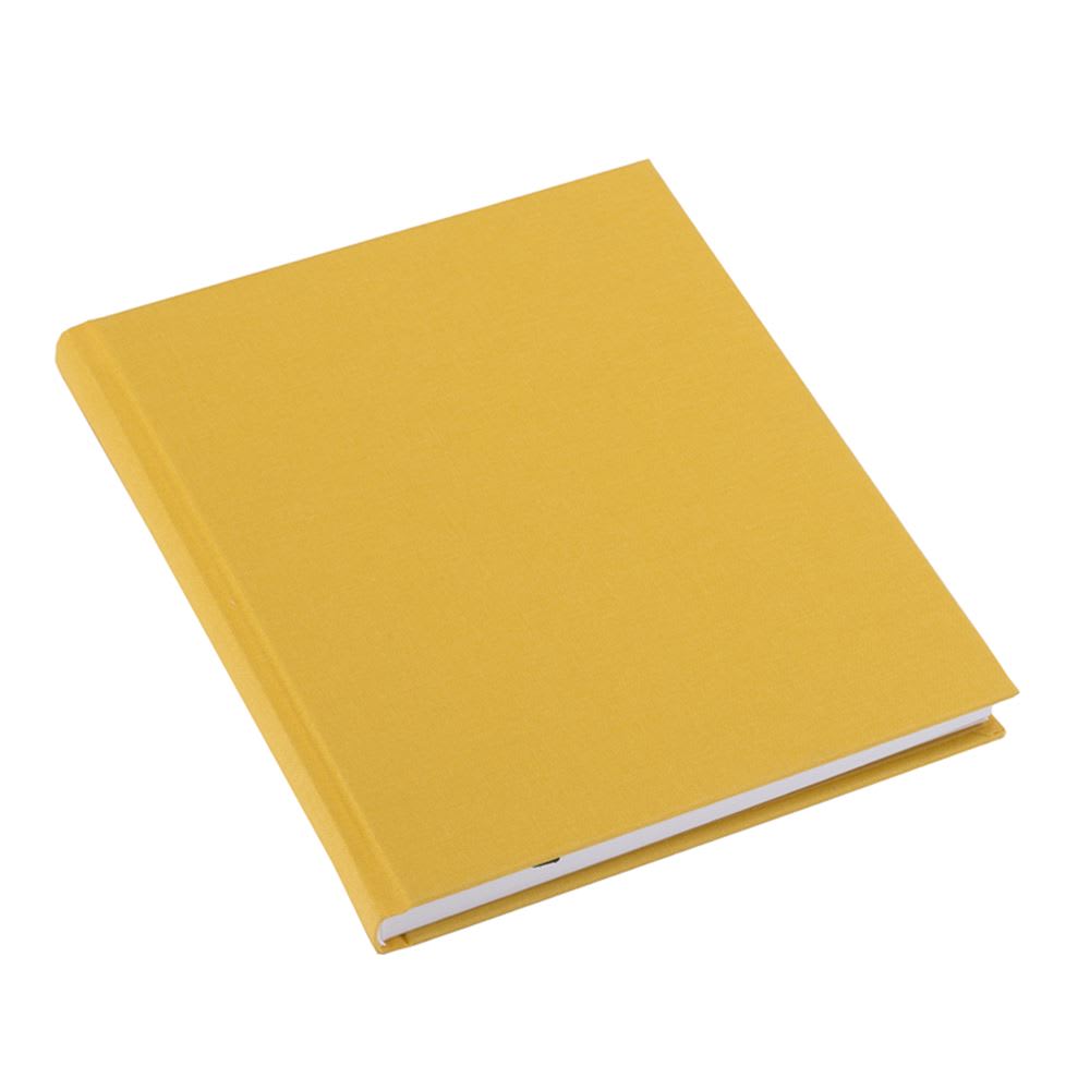 CUADERNO DE TAPA DURA - 21x24 cm - Sin Linea - Amarillo1