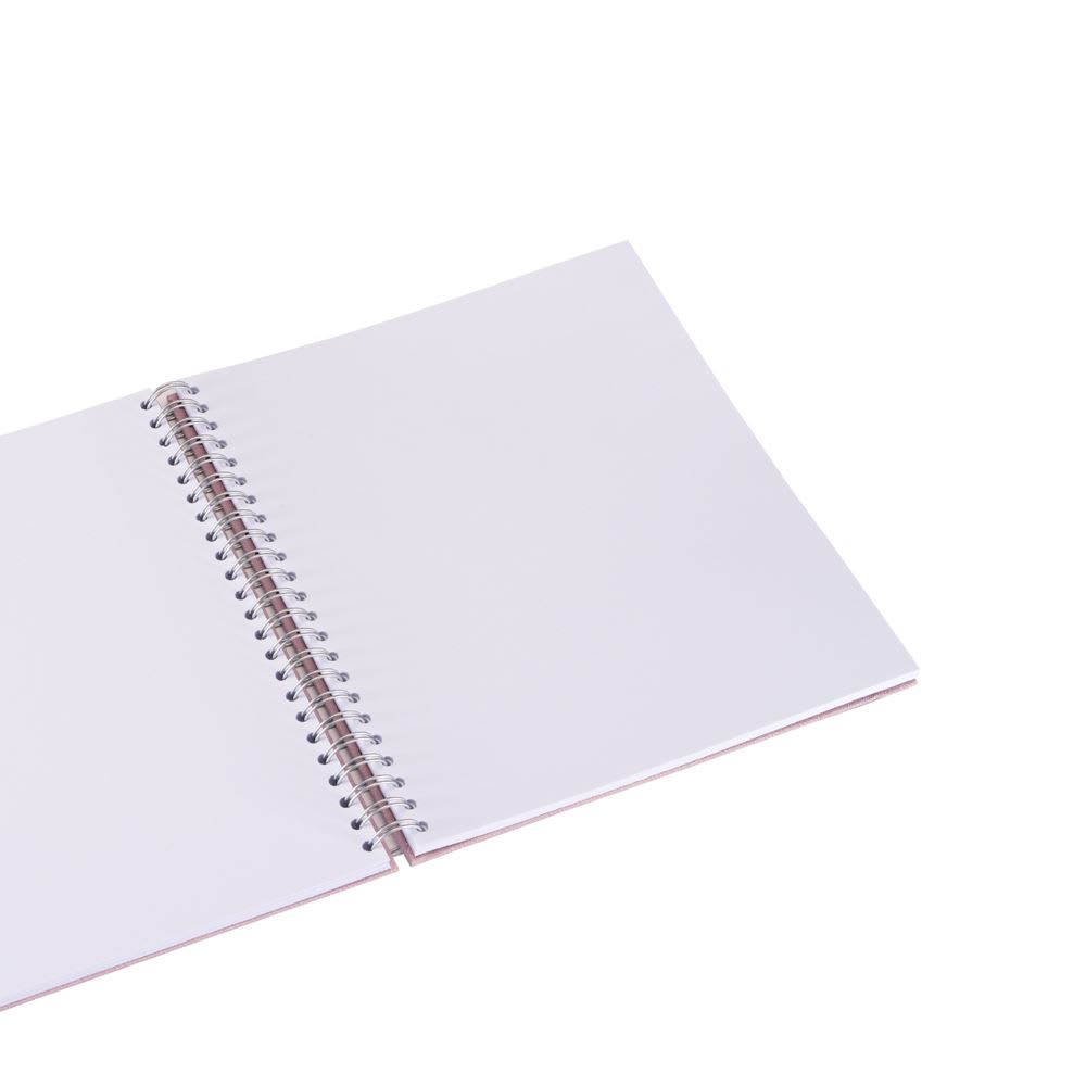 CUADERNO DE ANILLAS - 17x20 cm - Sin Linea - Rosado Claro2